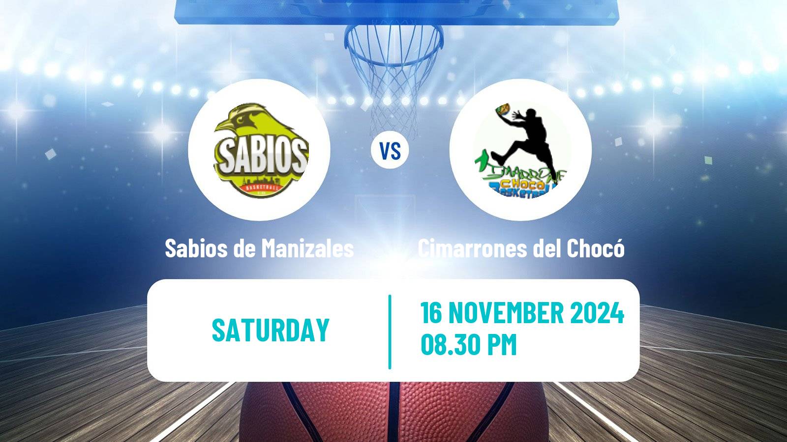 Basketball Colombian LBP Basketball Sabios de Manizales - Cimarrones del Chocó