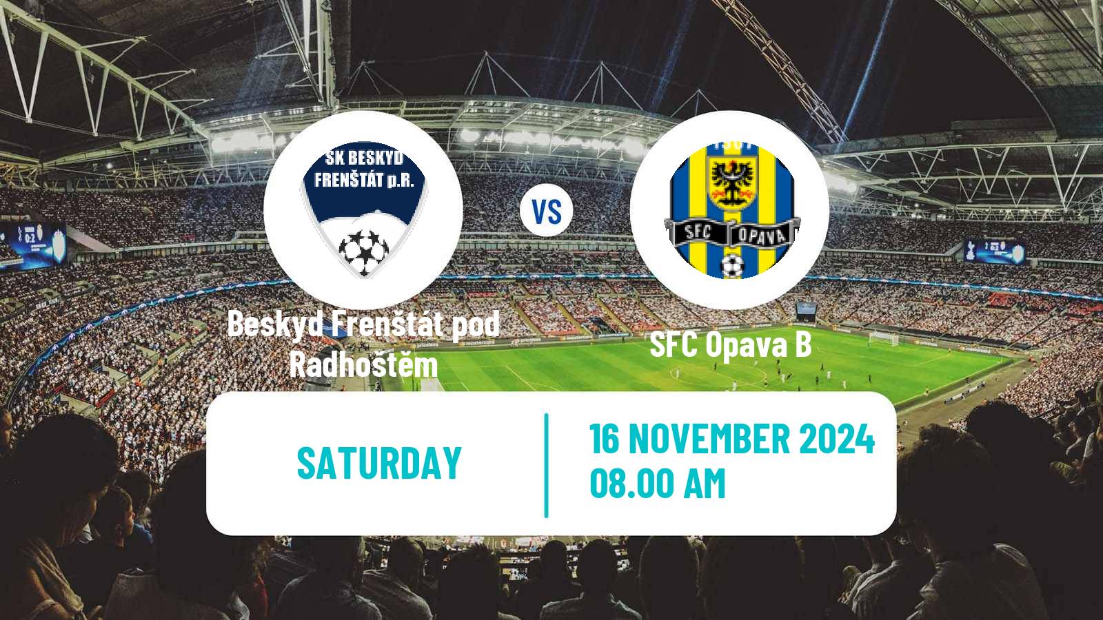 Soccer Czech Division F Beskyd Frenštát pod Radhoštěm - Opava B