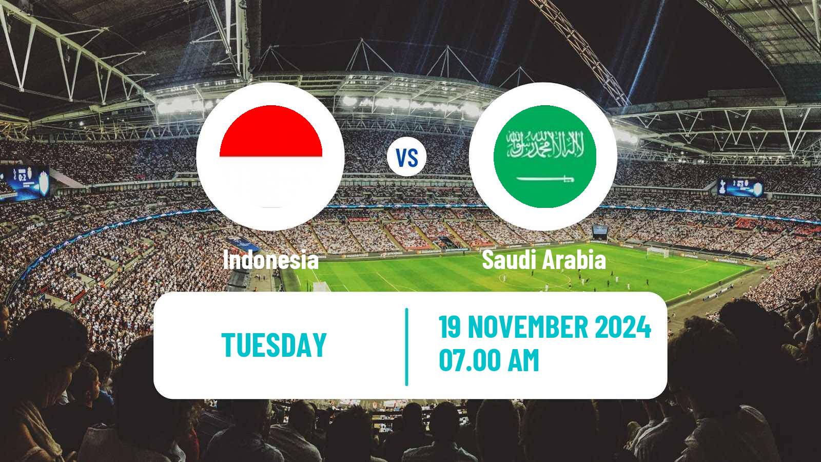 Soccer FIFA World Cup Indonesia - Saudi Arabia