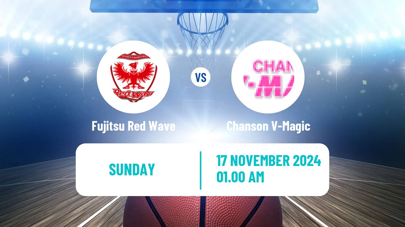 Basketball Japan W League Basketball Fujitsu Red Wave - Chanson V-Magic