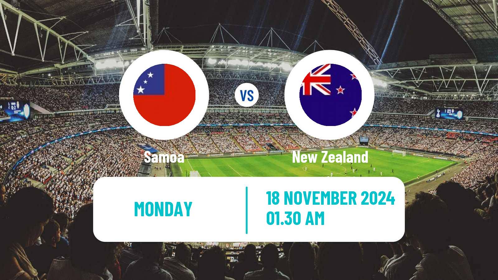 Soccer FIFA World Cup Samoa - New Zealand