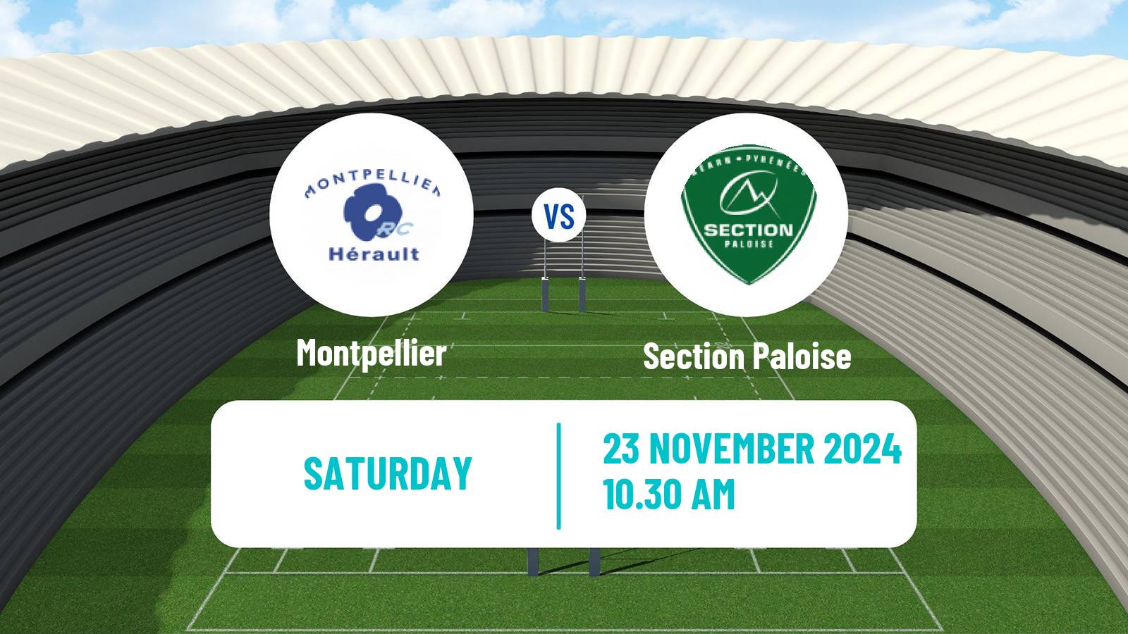 Rugby union French Top 14 Montpellier - Section Paloise