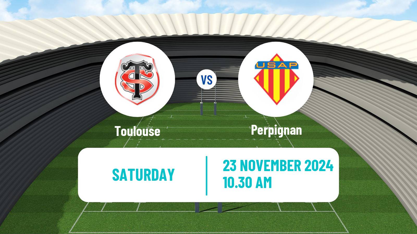 Rugby union French Top 14 Toulouse - Perpignan