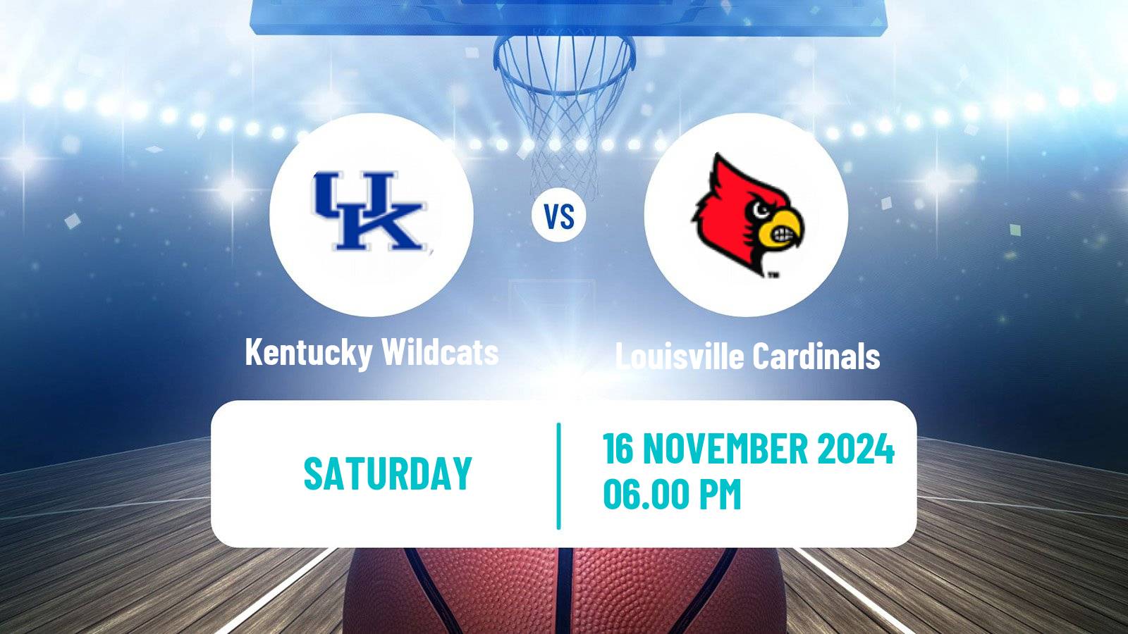 Basketball NCAA College Basketball Women Kentucky Wildcats - Louisville Cardinals