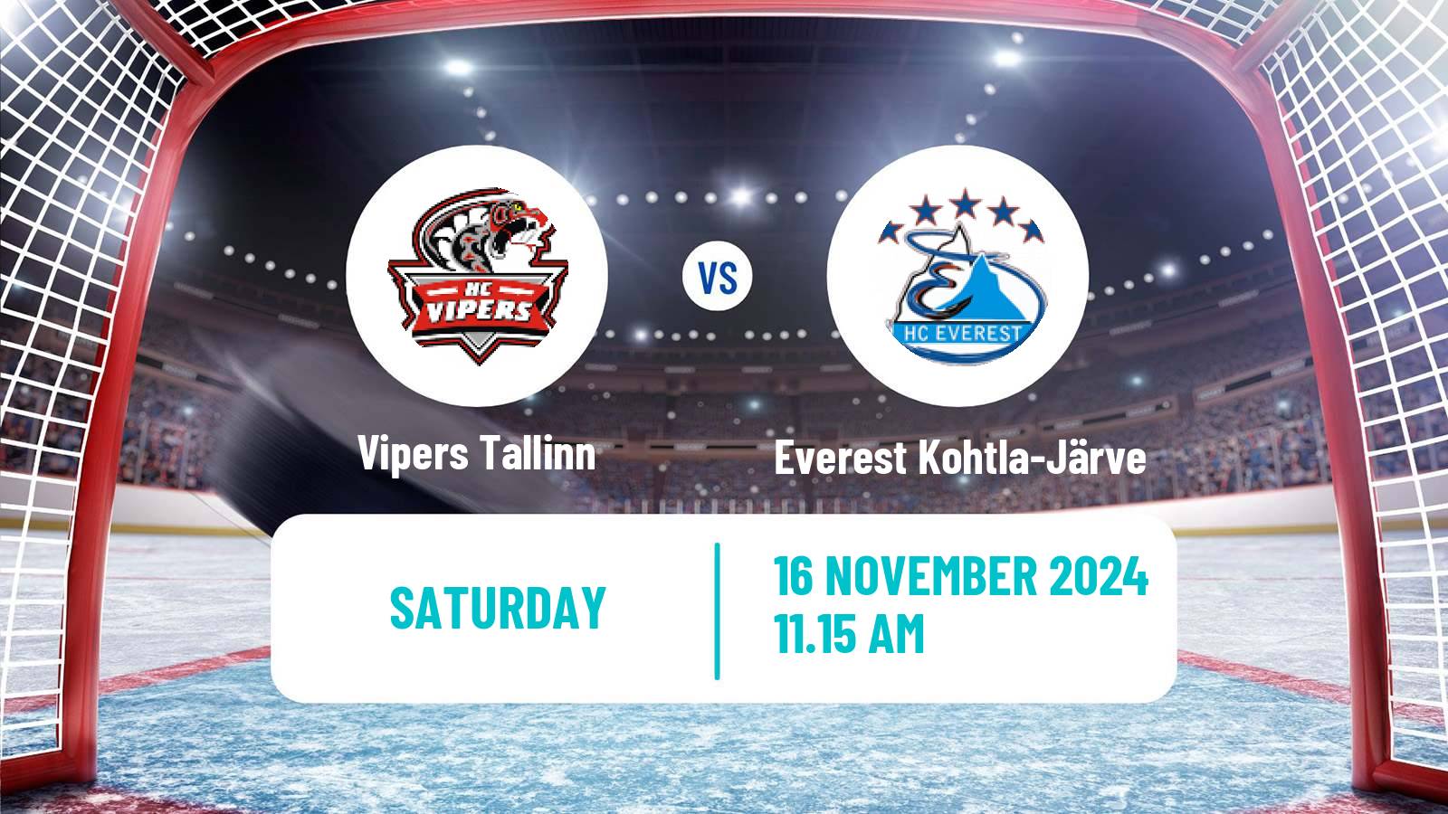 Hockey Estonian Hokiliiga Vipers Tallinn - Everest Kohtla-Järve