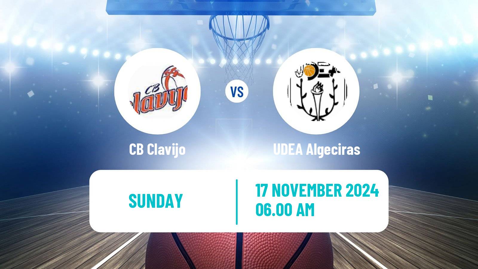 Basketball Spanish LEB Plata Clavijo - UDEA Algeciras