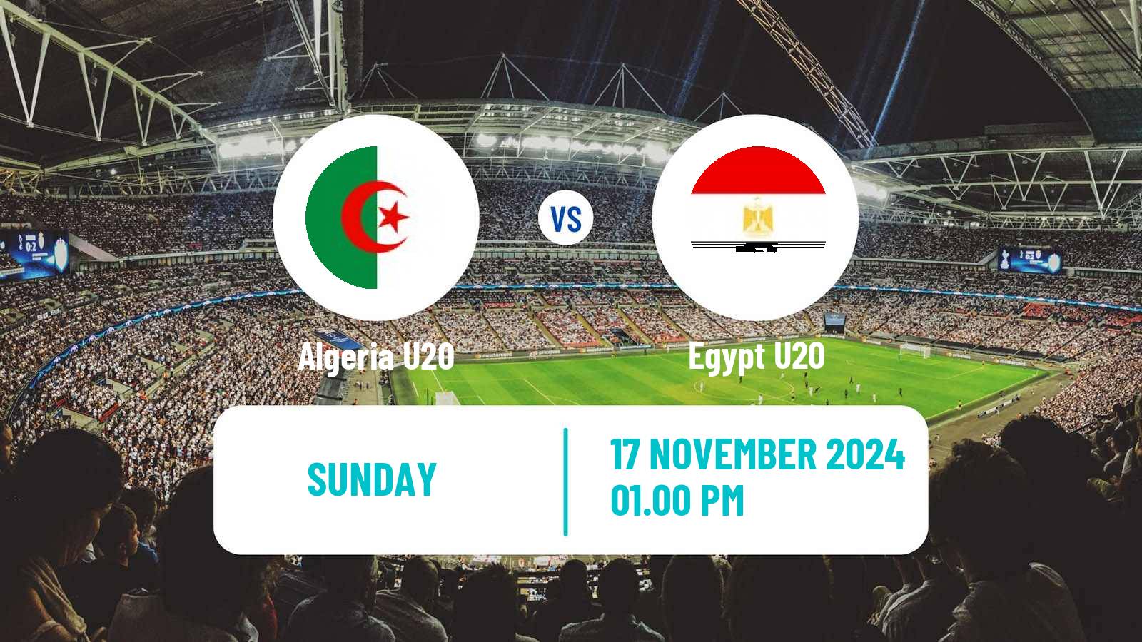 Soccer Friendly Algeria U20 - Egypt U20