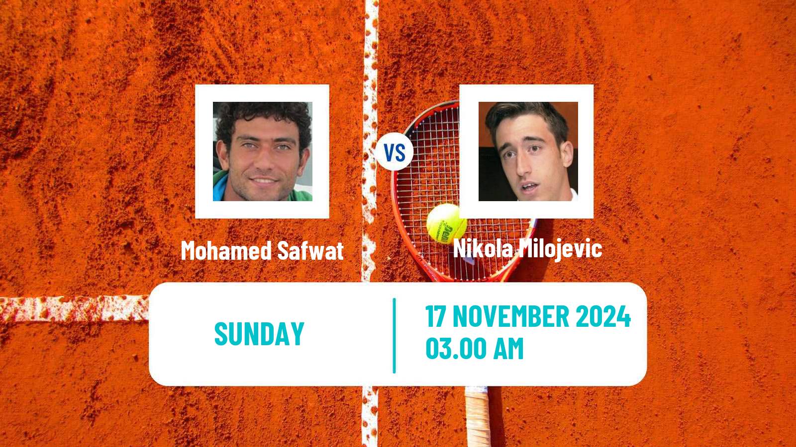 Tennis ITF M15 Sharm Elsheikh 16 Men Mohamed Safwat - Nikola Milojevic