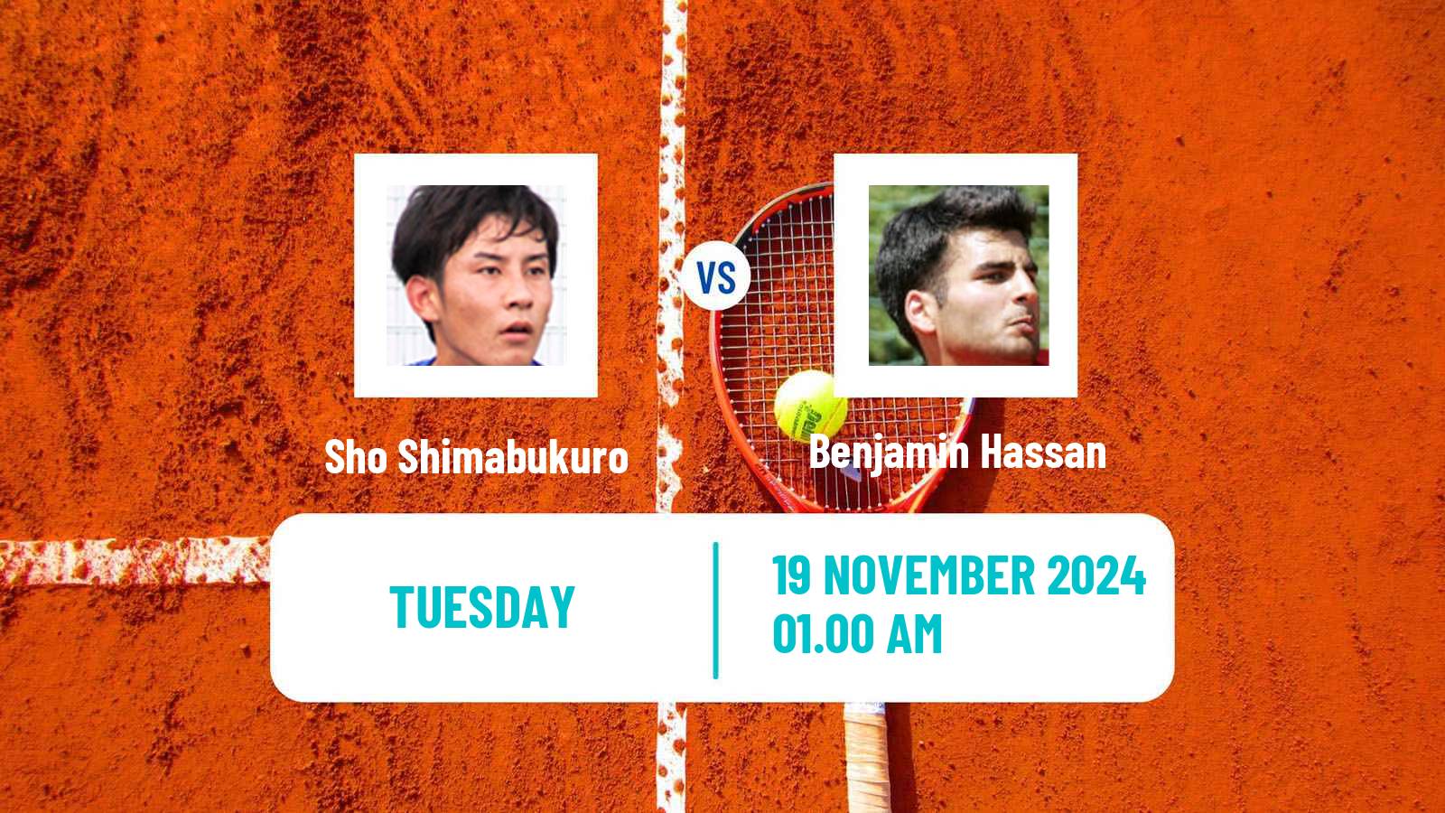 Tennis Yokohama Challenger Men Sho Shimabukuro - Benjamin Hassan