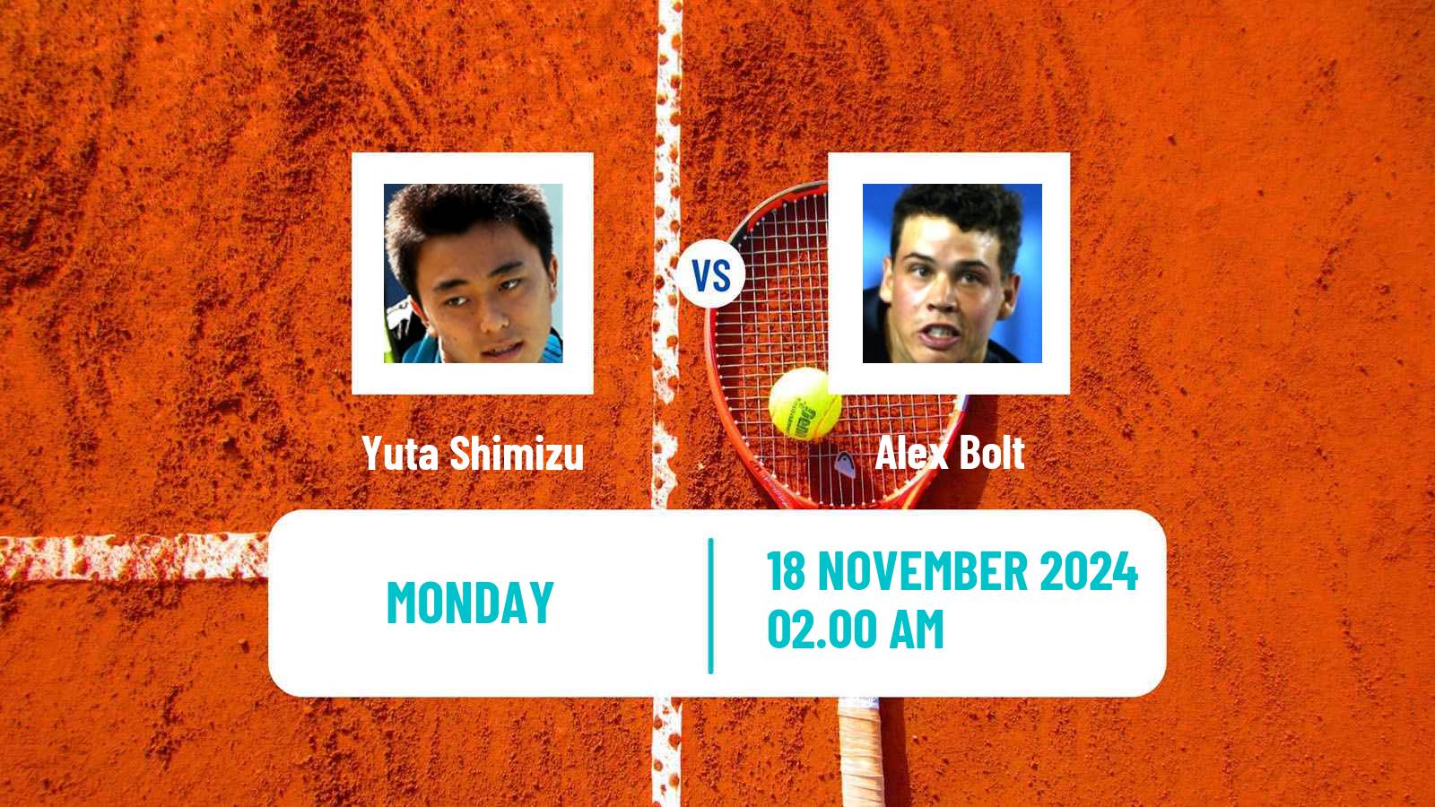 Tennis Yokohama Challenger Men Yuta Shimizu - Alex Bolt