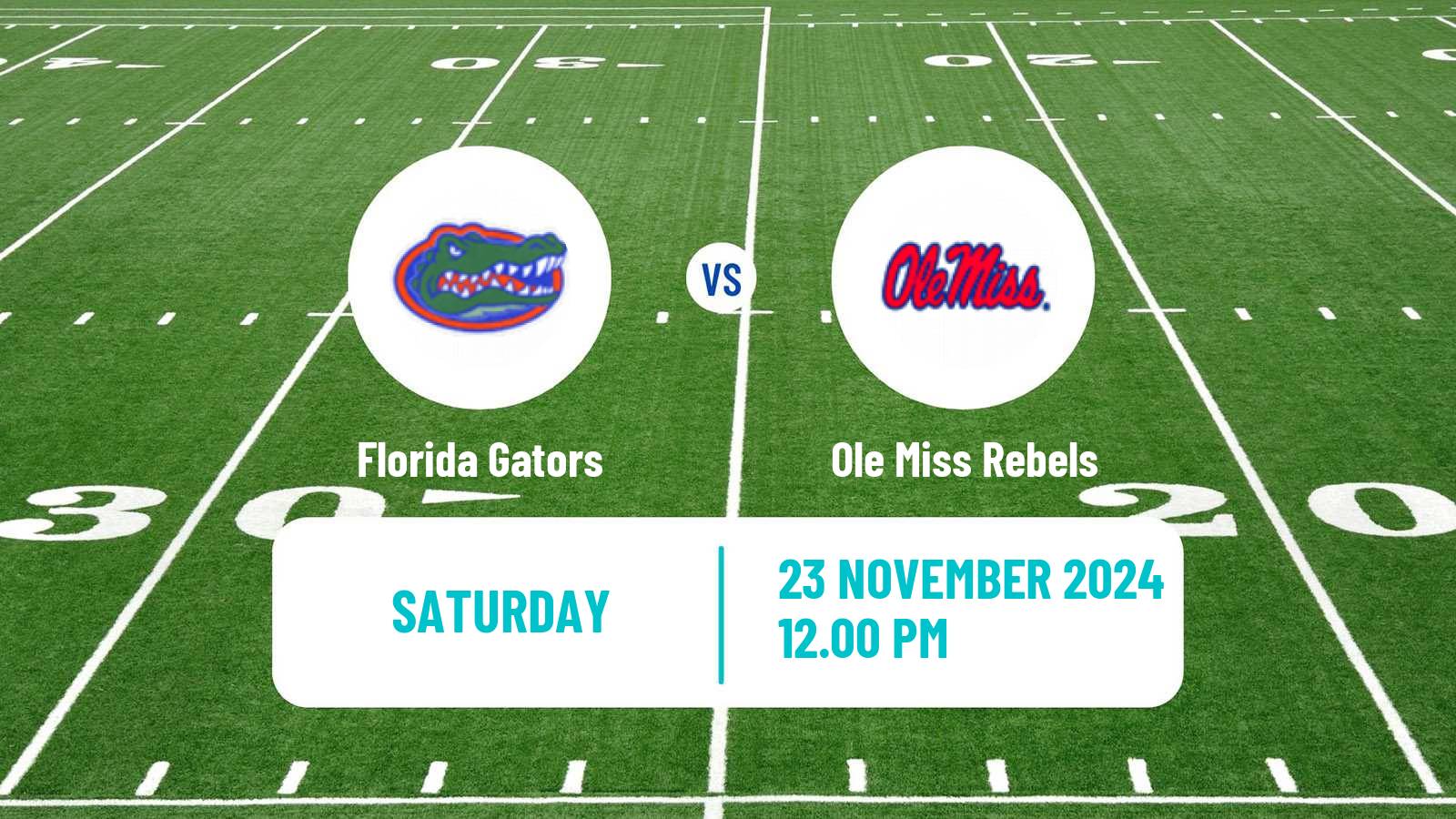 American football NCAA College Football Florida Gators - Ole Miss Rebels