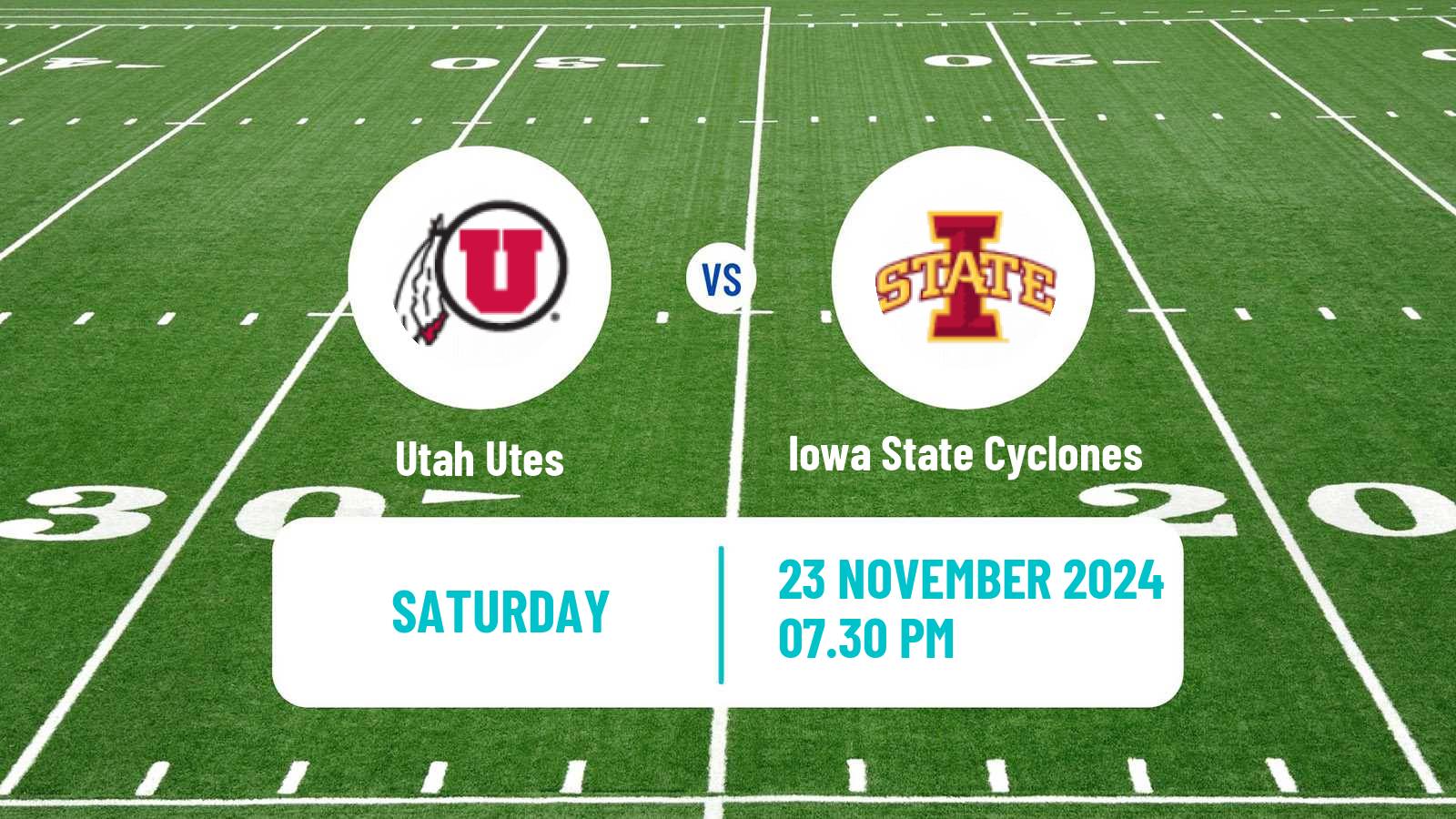 American football NCAA College Football Utah Utes - Iowa State Cyclones