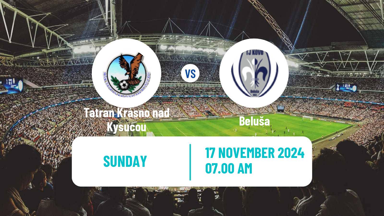 Soccer Slovak 3 Liga West Tatran Krásno nad Kysucou - Beluša