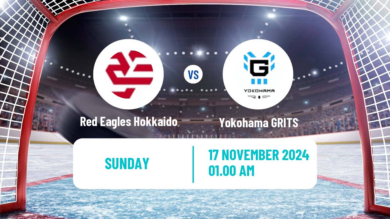 Hockey Asia League Ice Hockey Red Eagles Hokkaido - Yokohama GRITS