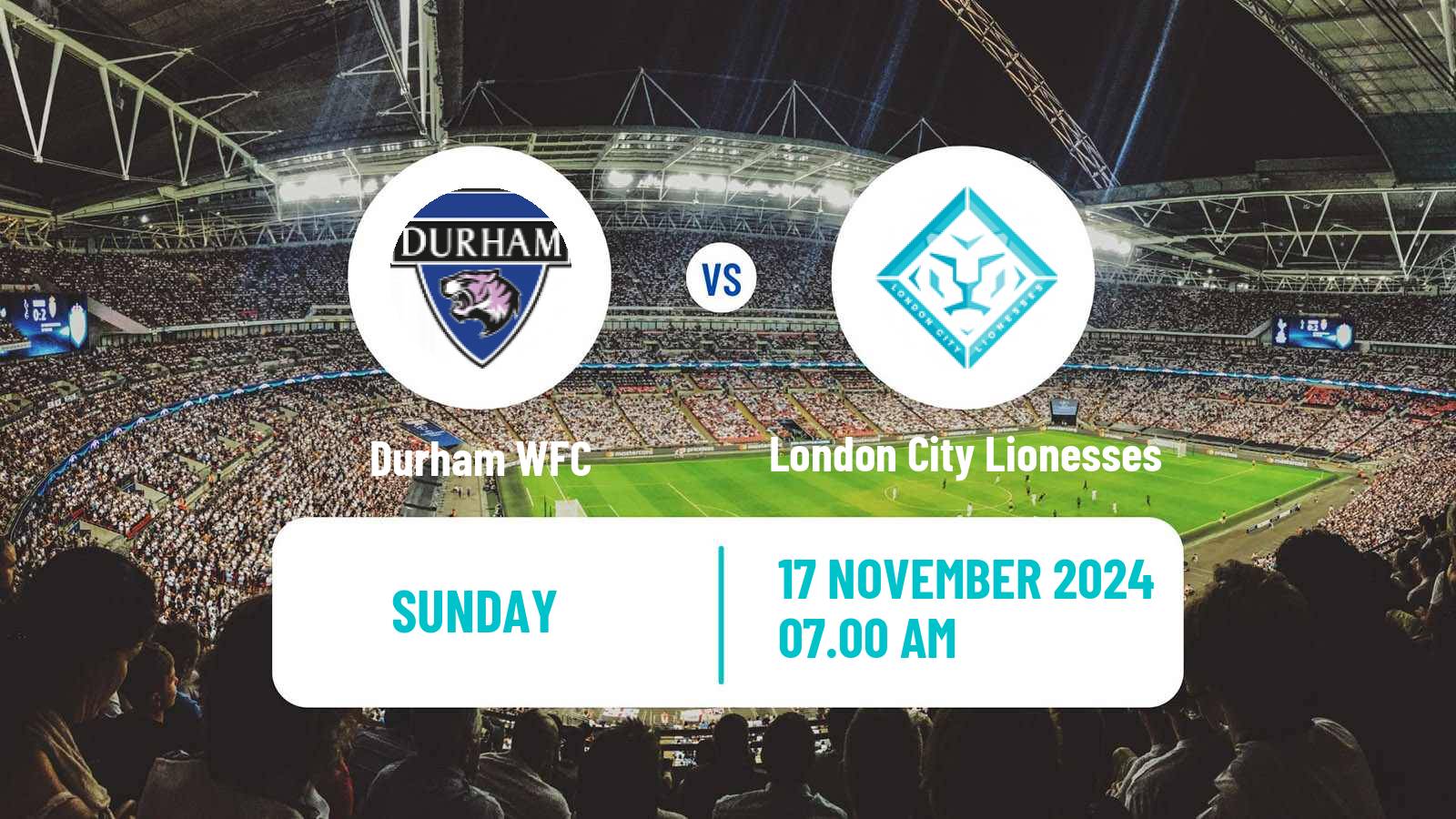 Soccer English Women Championship Durham - London City Lionesses