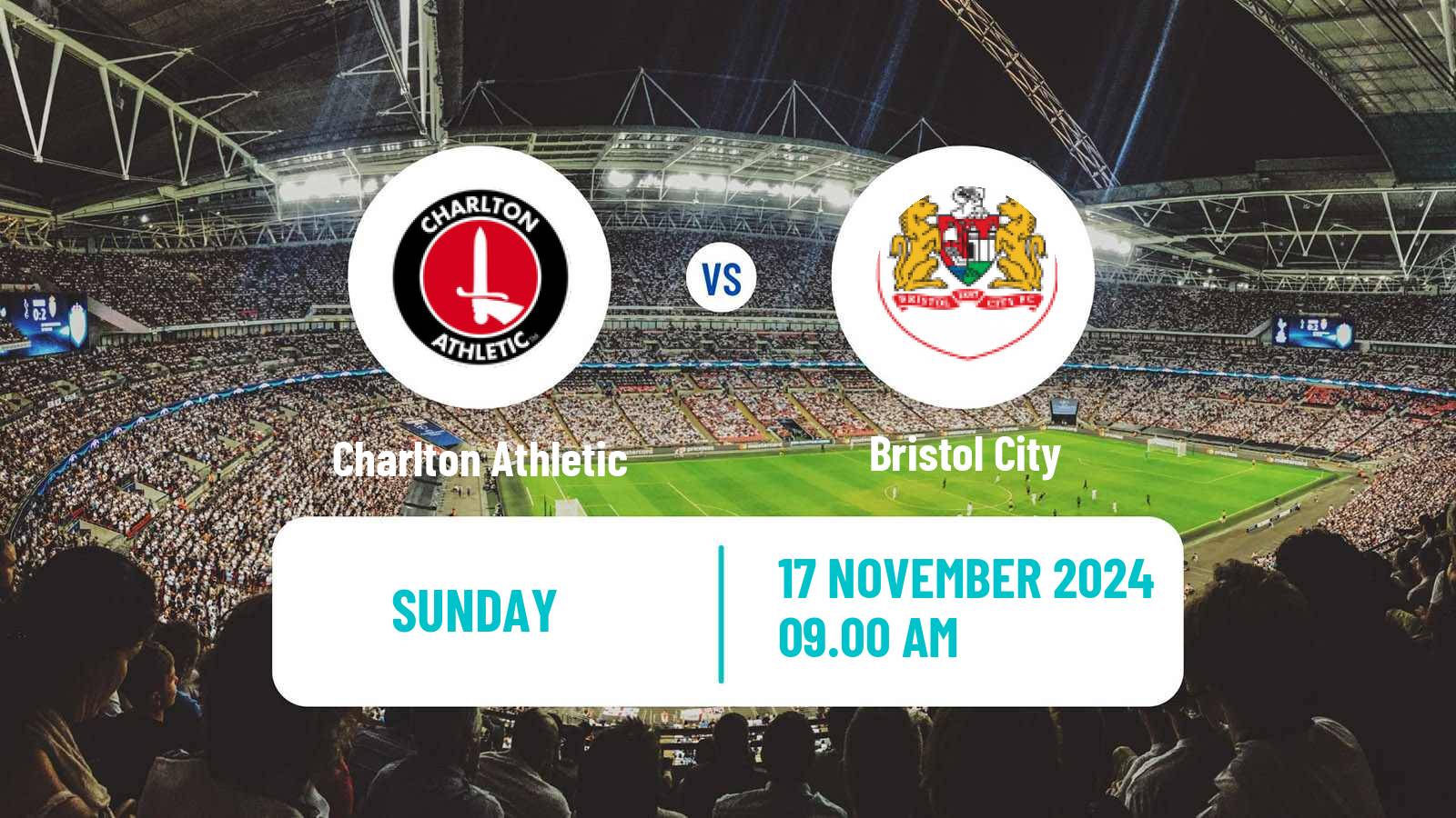 Soccer English Women Championship Charlton Athletic - Bristol City