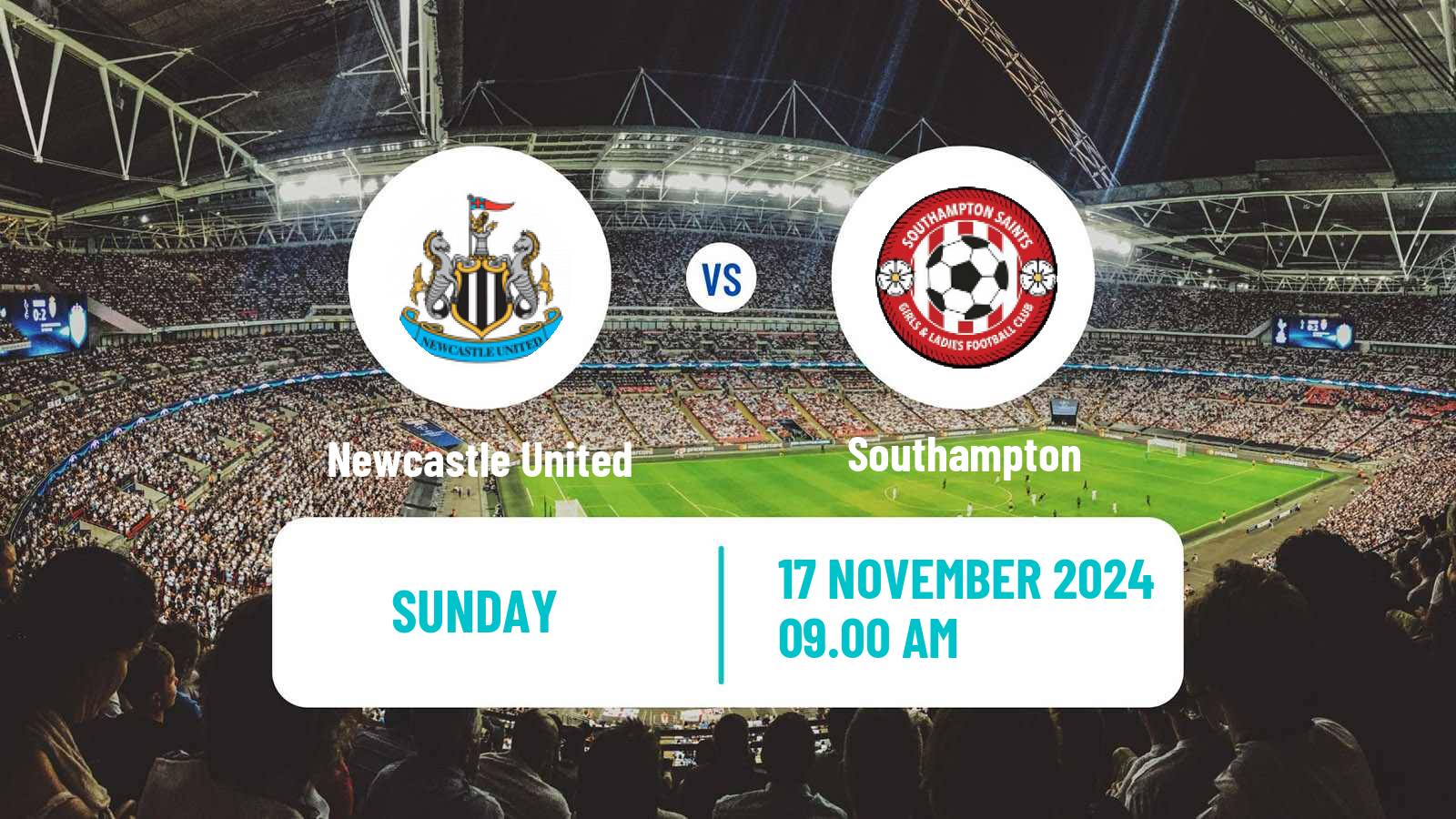 Soccer English Women Championship Newcastle United - Southampton