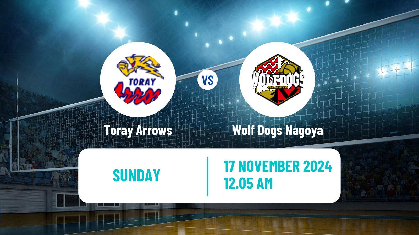 Volleyball Japan V Premier League Toray Arrows - Wolf Dogs Nagoya