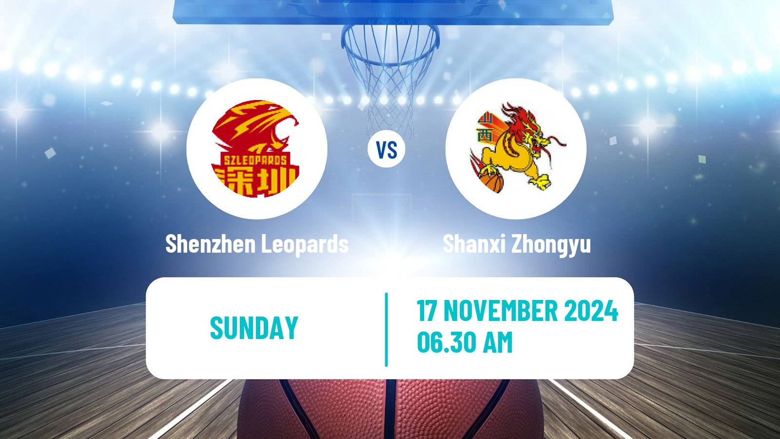 Basketball Chinese CBA Club Cup Shenzhen Leopards - Shanxi Zhongyu