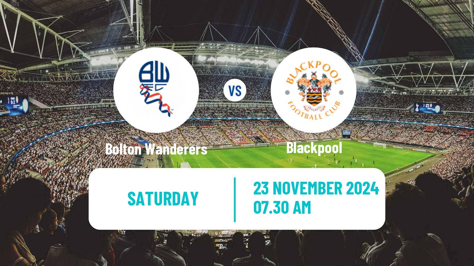 Soccer English League One Bolton Wanderers - Blackpool