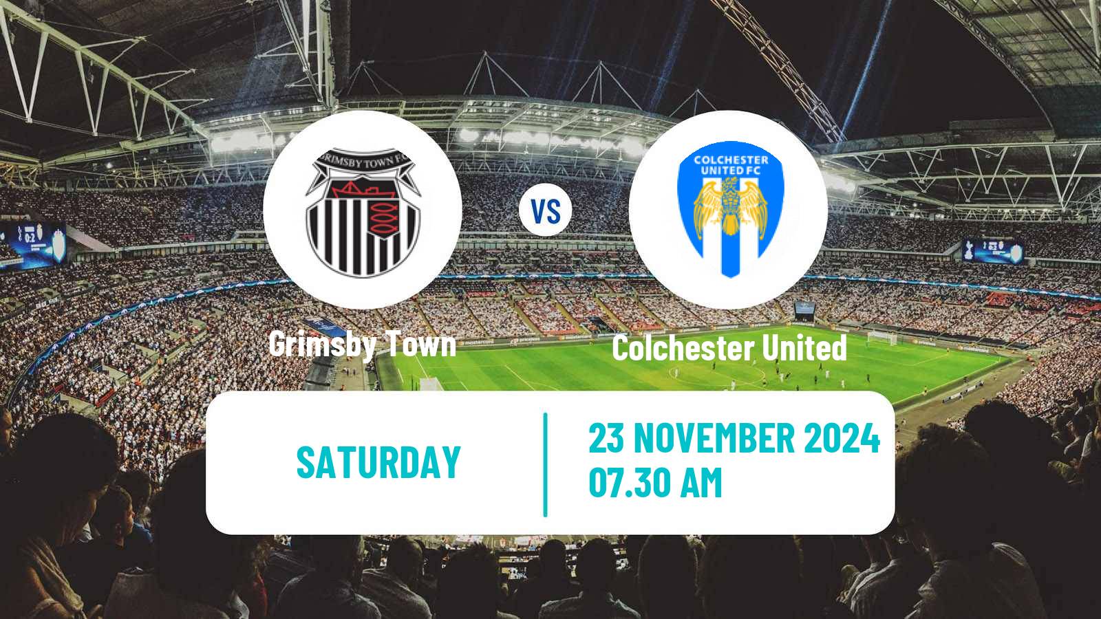 Soccer English League Two Grimsby Town - Colchester United