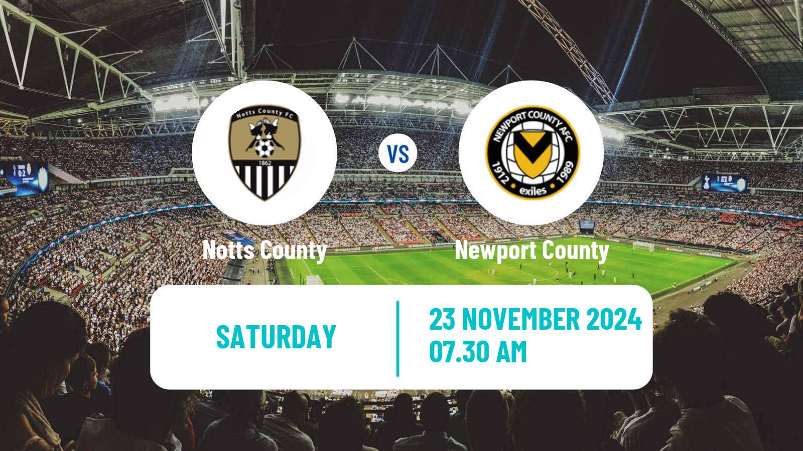 Soccer English League Two Notts County - Newport County