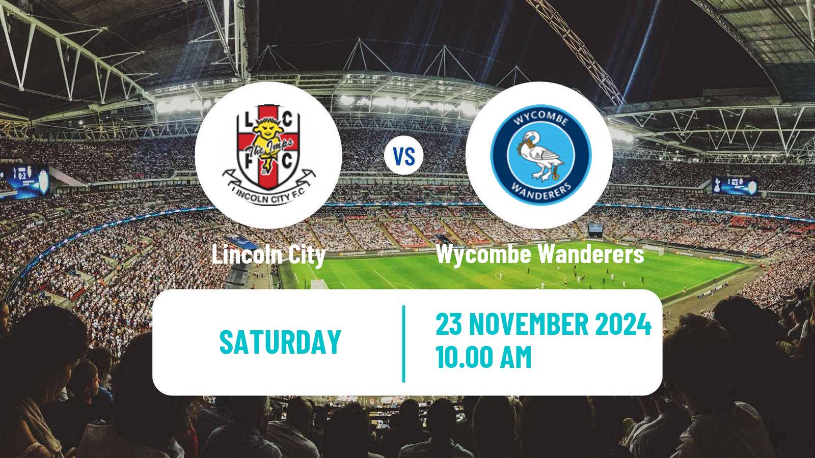 Soccer English League One Lincoln City - Wycombe Wanderers