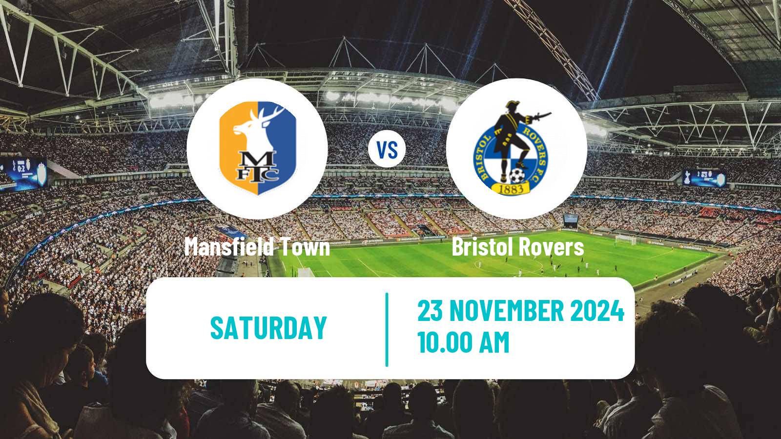 Soccer English League One Mansfield Town - Bristol Rovers