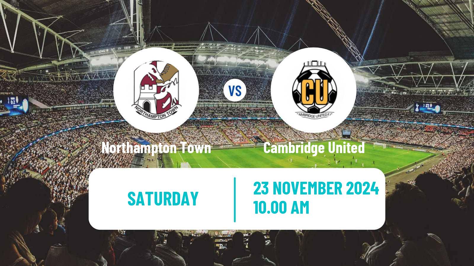 Soccer English League One Northampton Town - Cambridge United