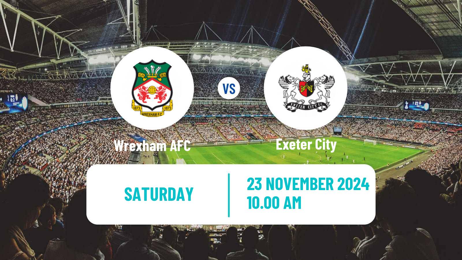 Soccer English League One Wrexham - Exeter City