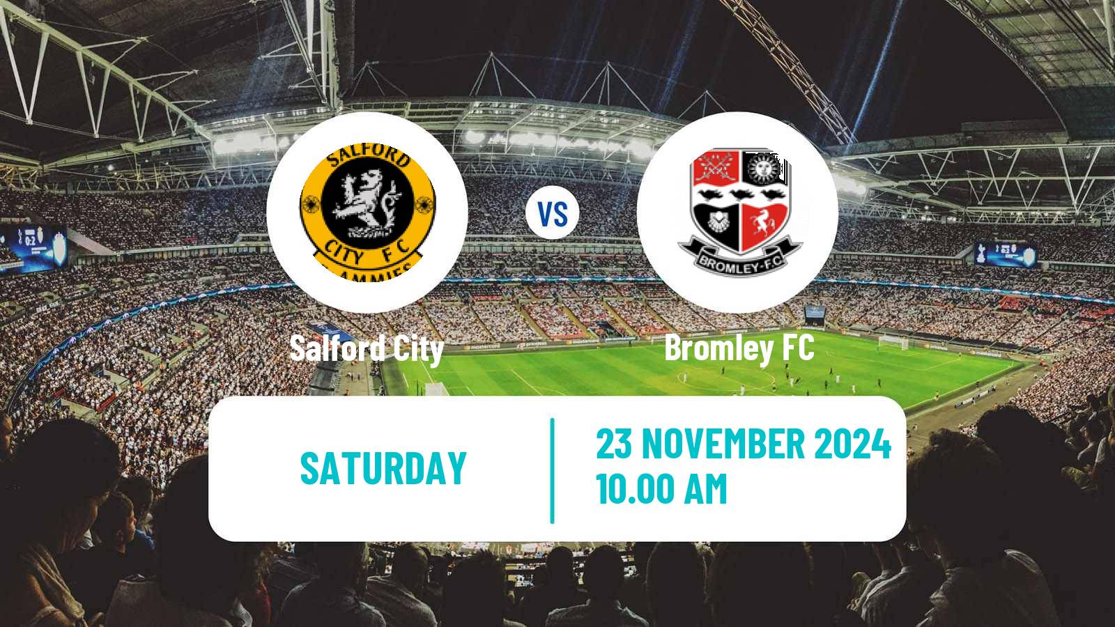 Soccer English League Two Salford City - Bromley