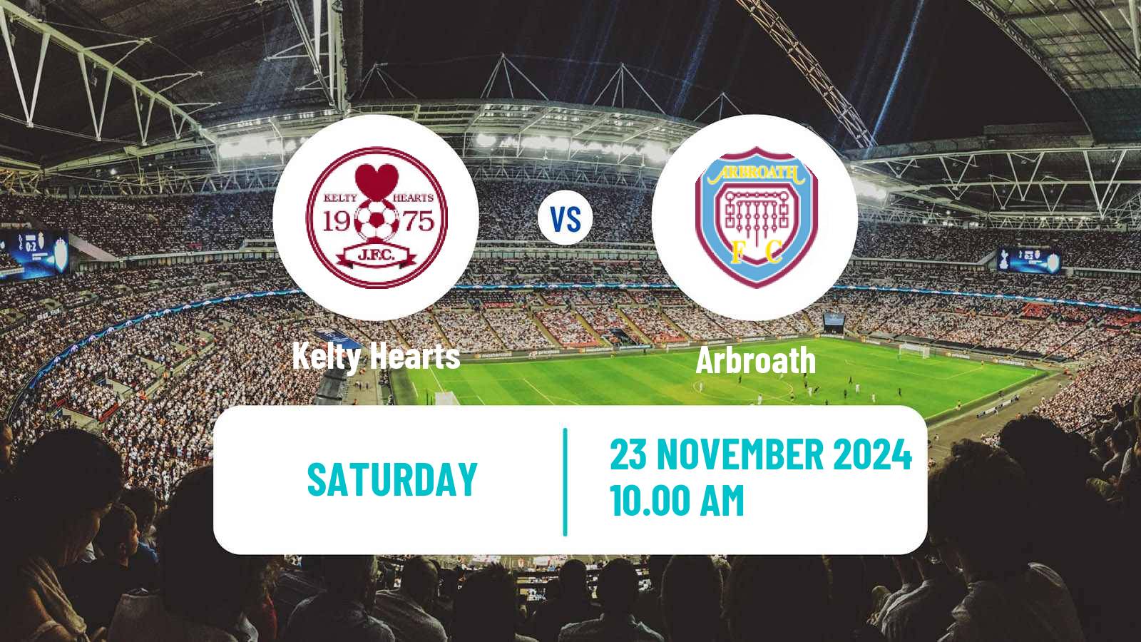 Soccer Scottish League One Kelty Hearts - Arbroath