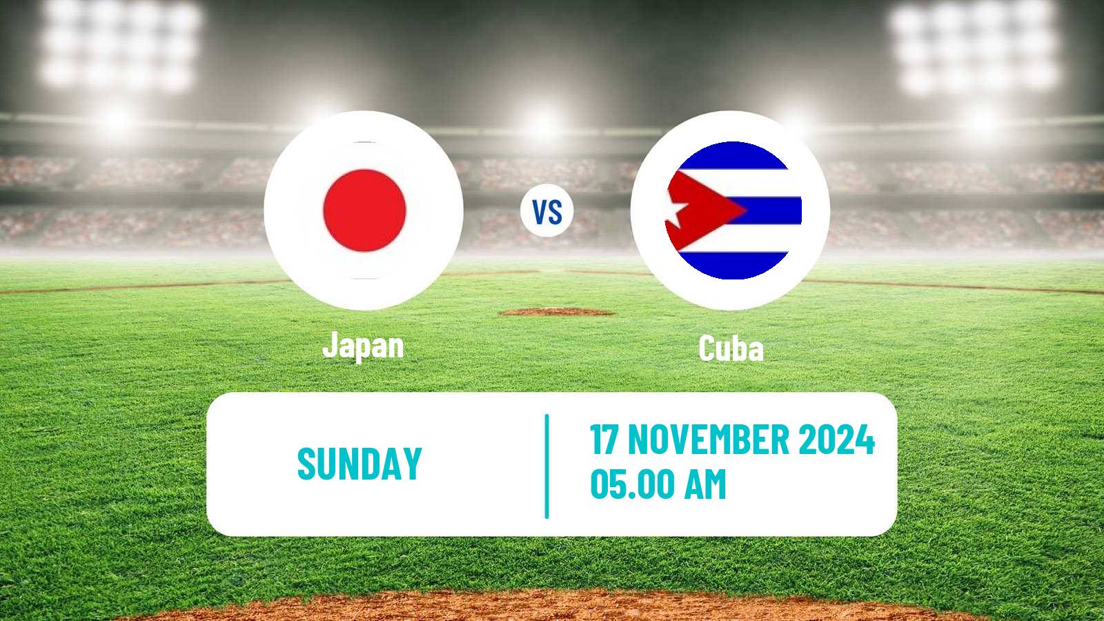 Baseball WBSC Premier 12 Japan - Cuba