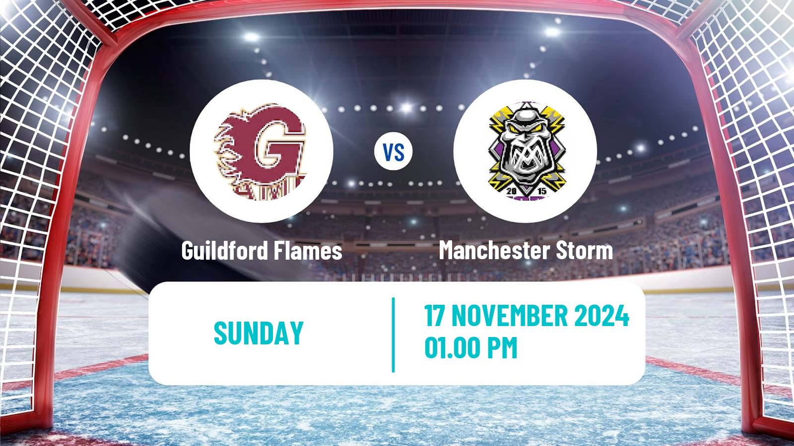 Hockey United Kingdom Elite League Guildford Flames - Manchester Storm