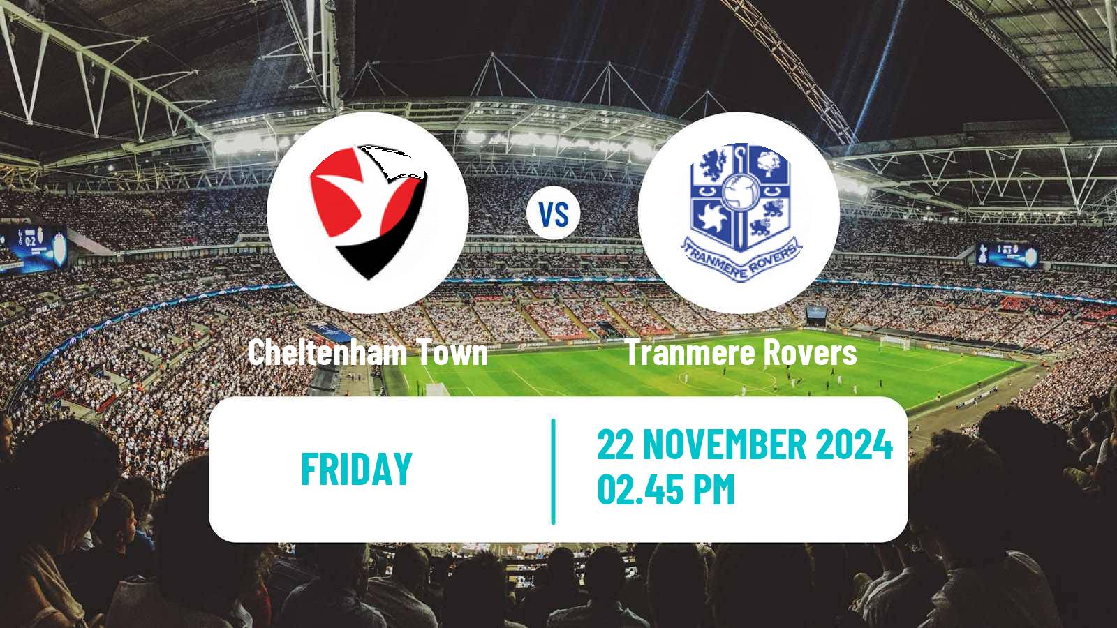 Soccer English League Two Cheltenham Town - Tranmere Rovers