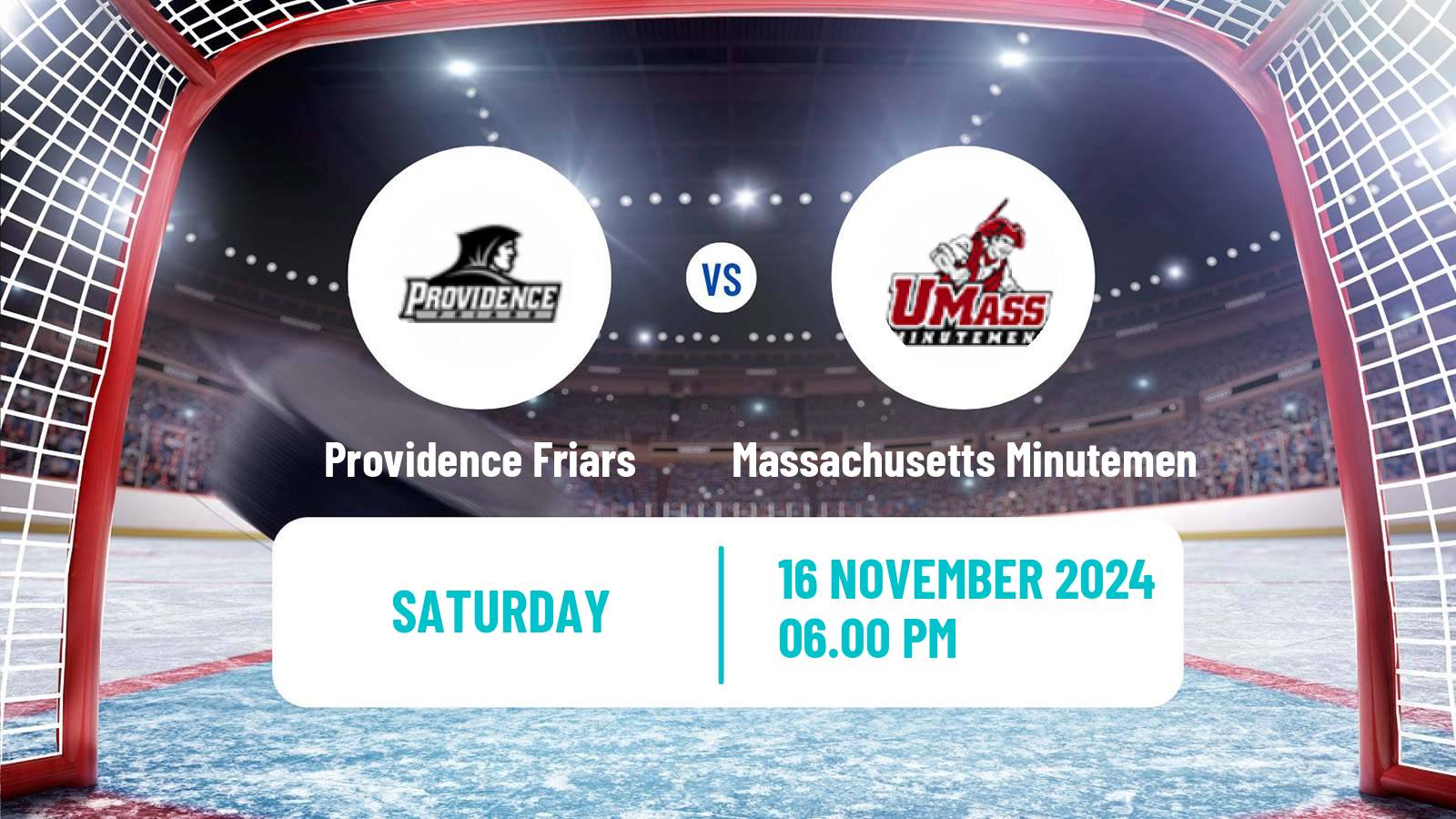 Hockey NCAA Hockey Providence Friars - Massachusetts Minutemen