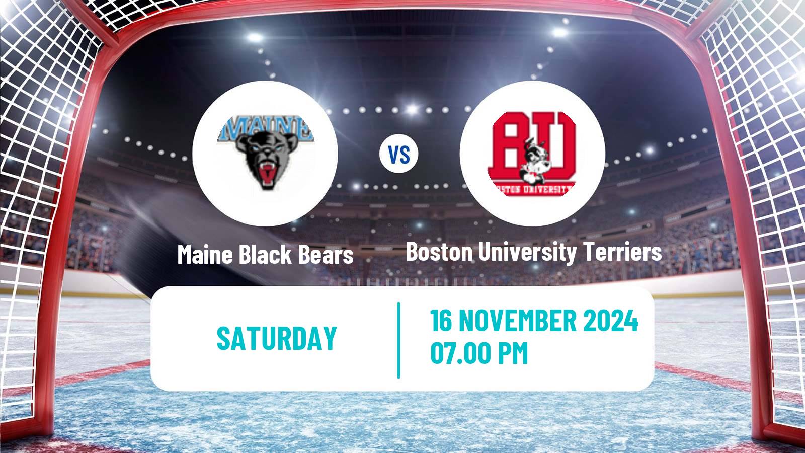 Hockey NCAA Hockey Maine Black Bears - Boston University Terriers