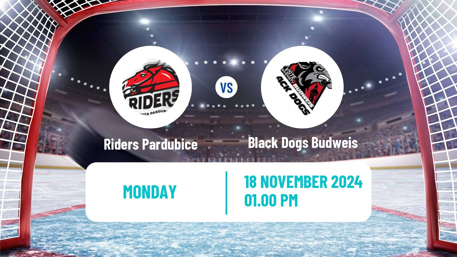 Hockey Czech ULLH Riders Pardubice - Black Dogs Budweis