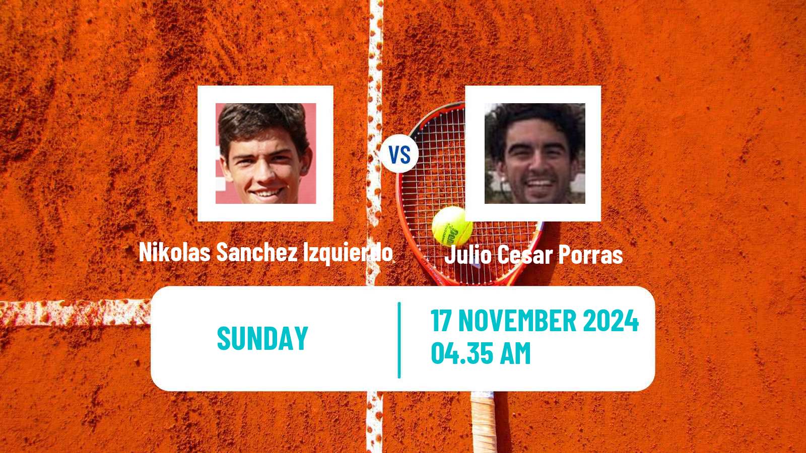 Tennis Montemar Challenger Men Nikolas Sanchez Izquierdo - Julio Cesar Porras