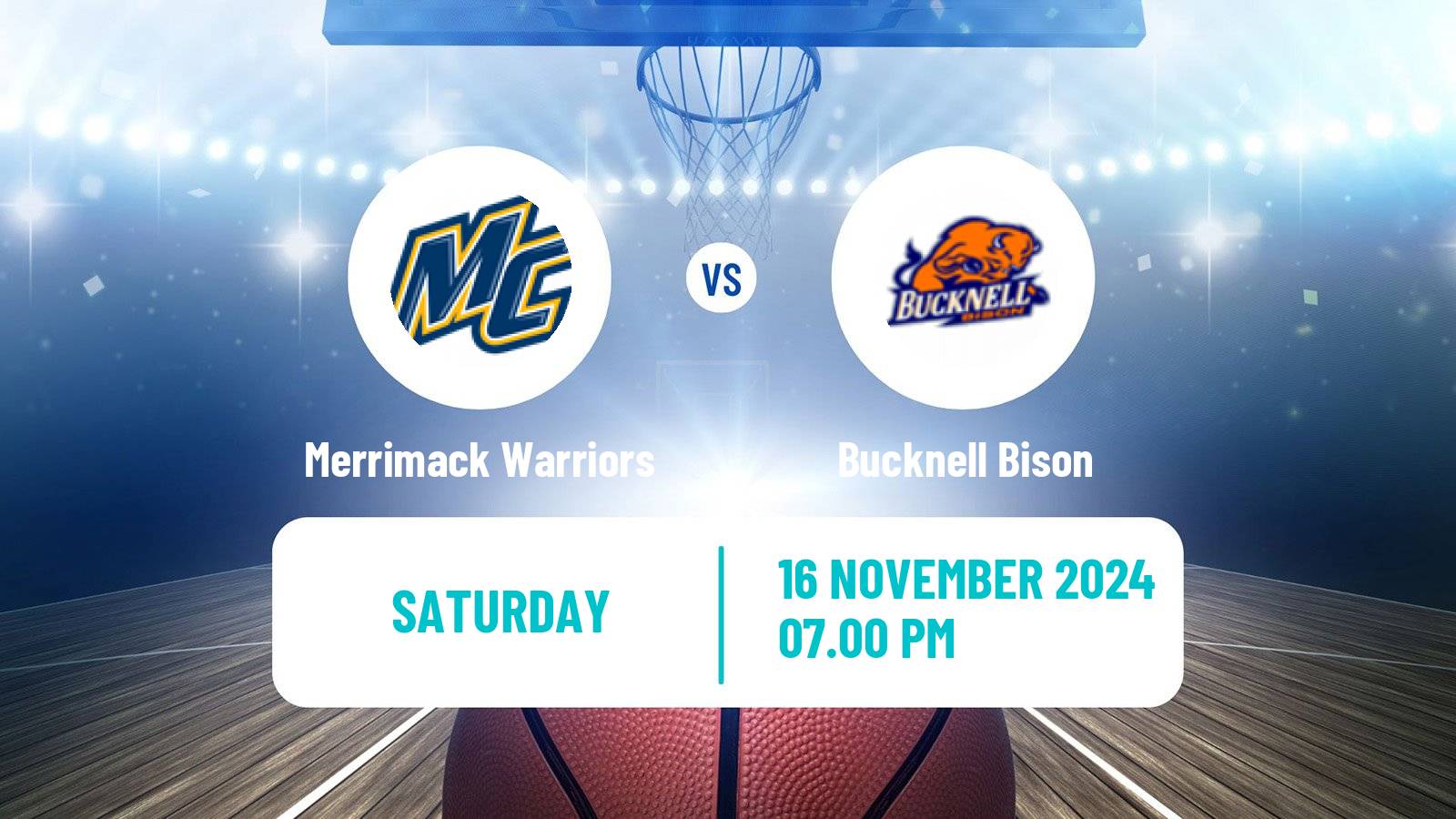 Basketball NCAA College Basketball Women Merrimack Warriors - Bucknell Bison