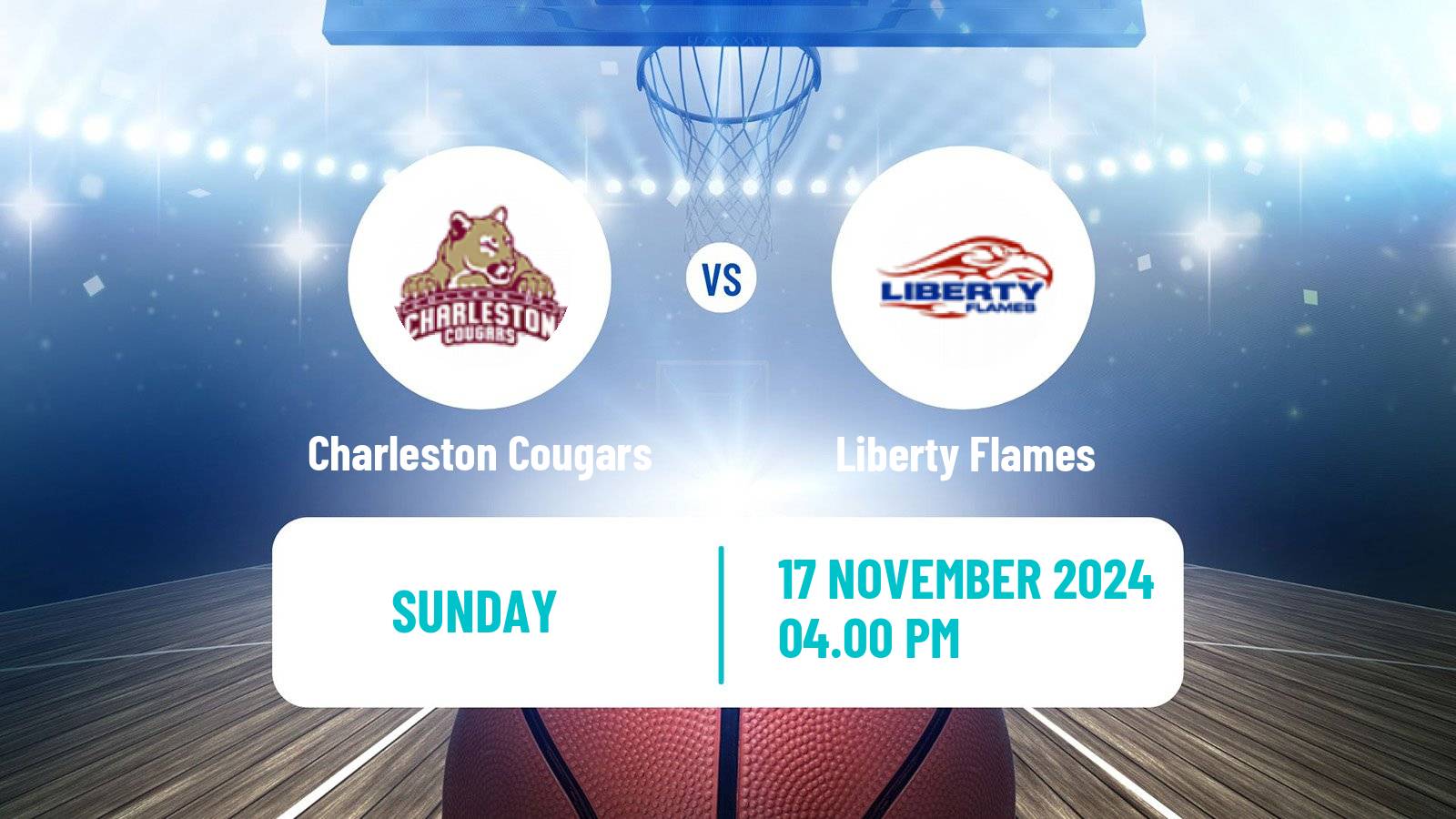 Basketball NCAA College Basketball Charleston Cougars - Liberty Flames