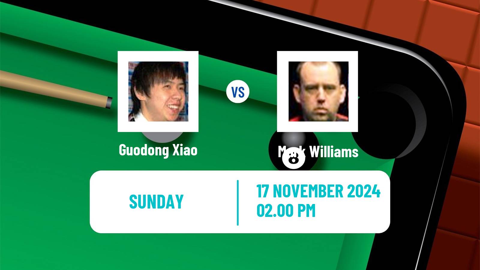 Snooker Champion Of Champions Guodong Xiao - Mark Williams