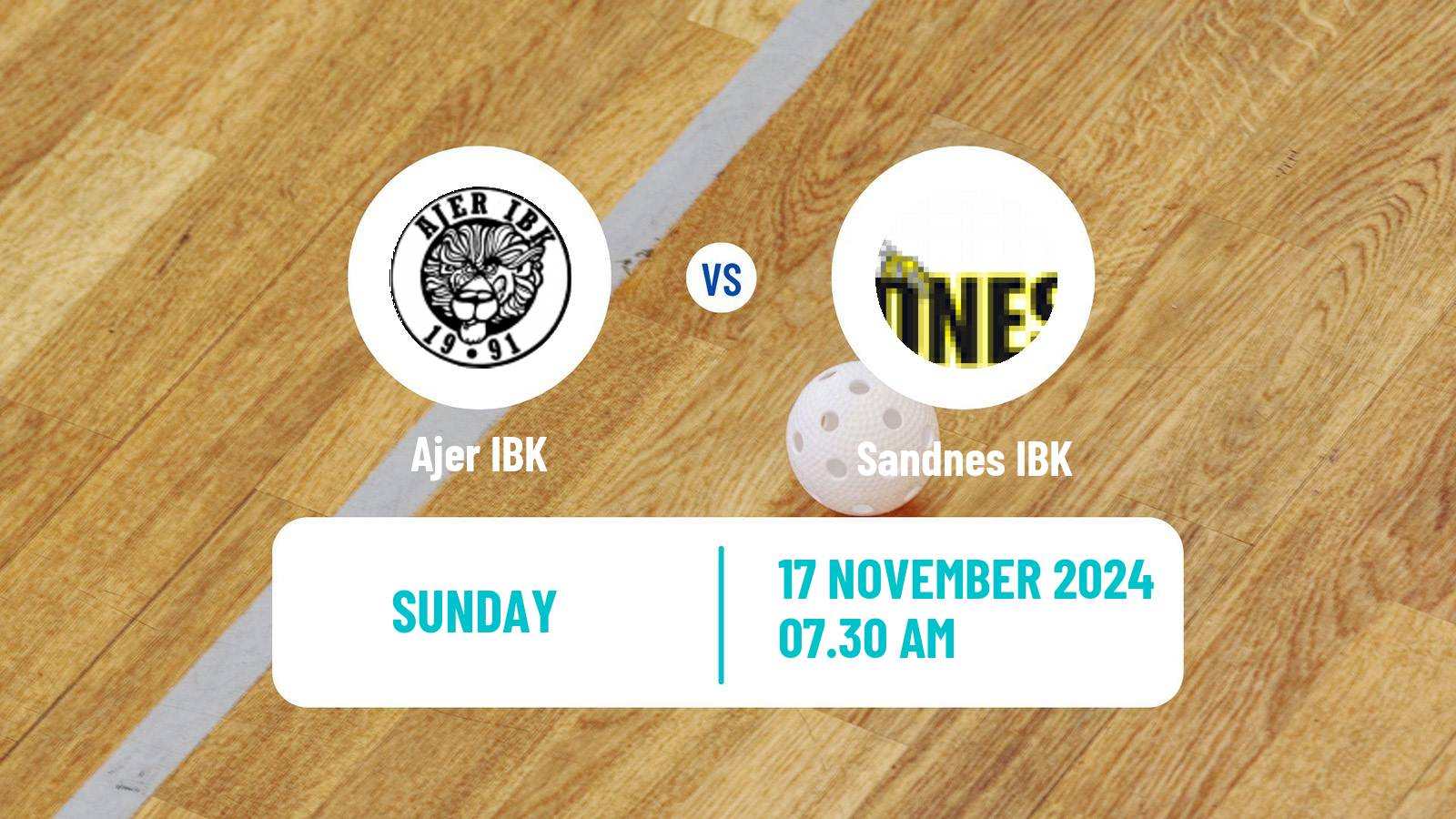 Floorball Norwegian Eliteserien Floorball Ajer - Sandnes