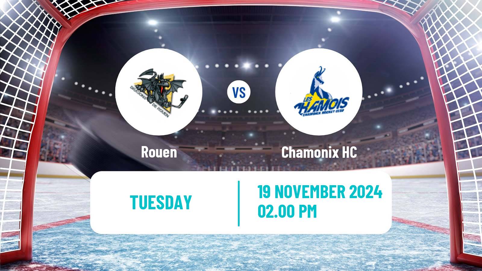 Hockey French Ligue Magnus Rouen - Chamonix