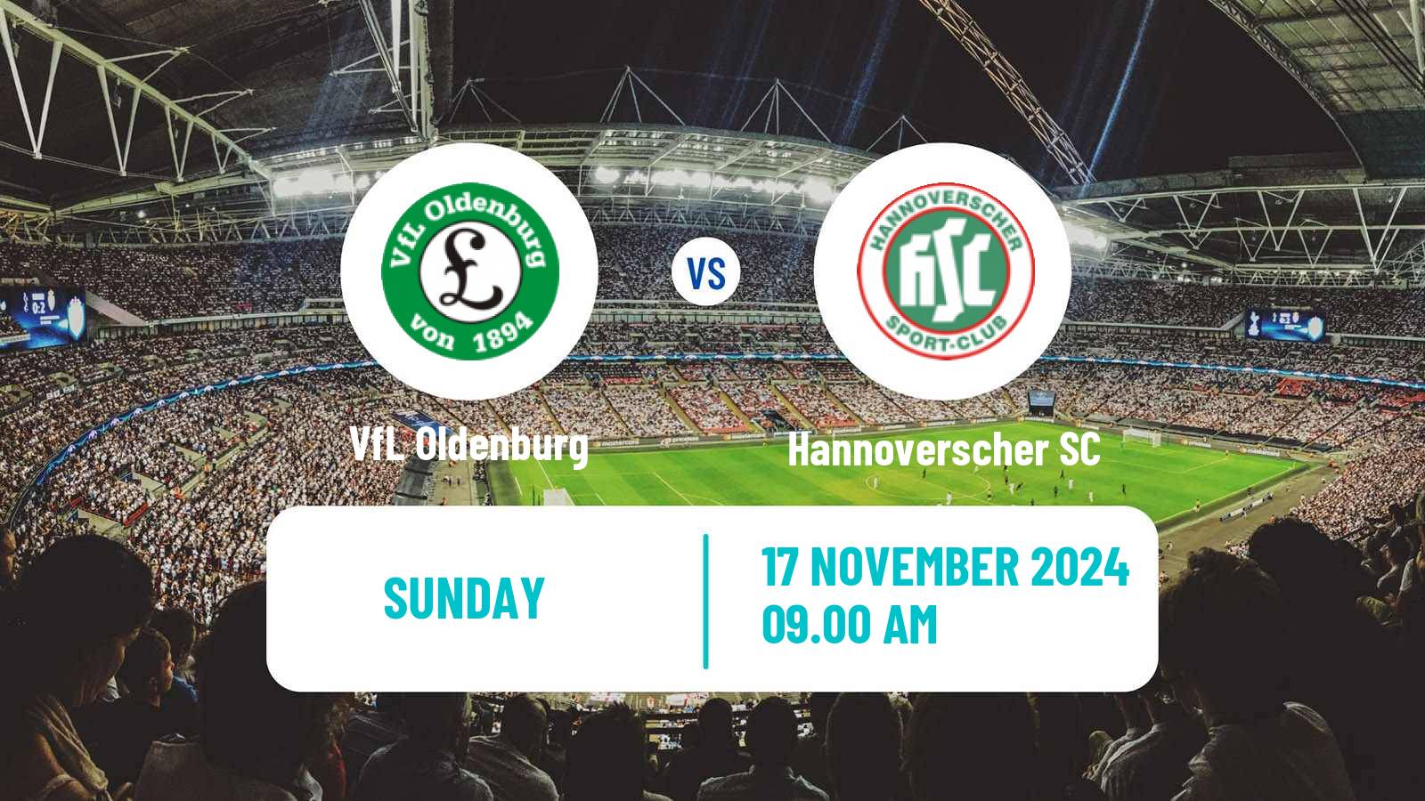 Soccer German Oberliga Niedersachsen VfL Oldenburg - Hannoverscher SC