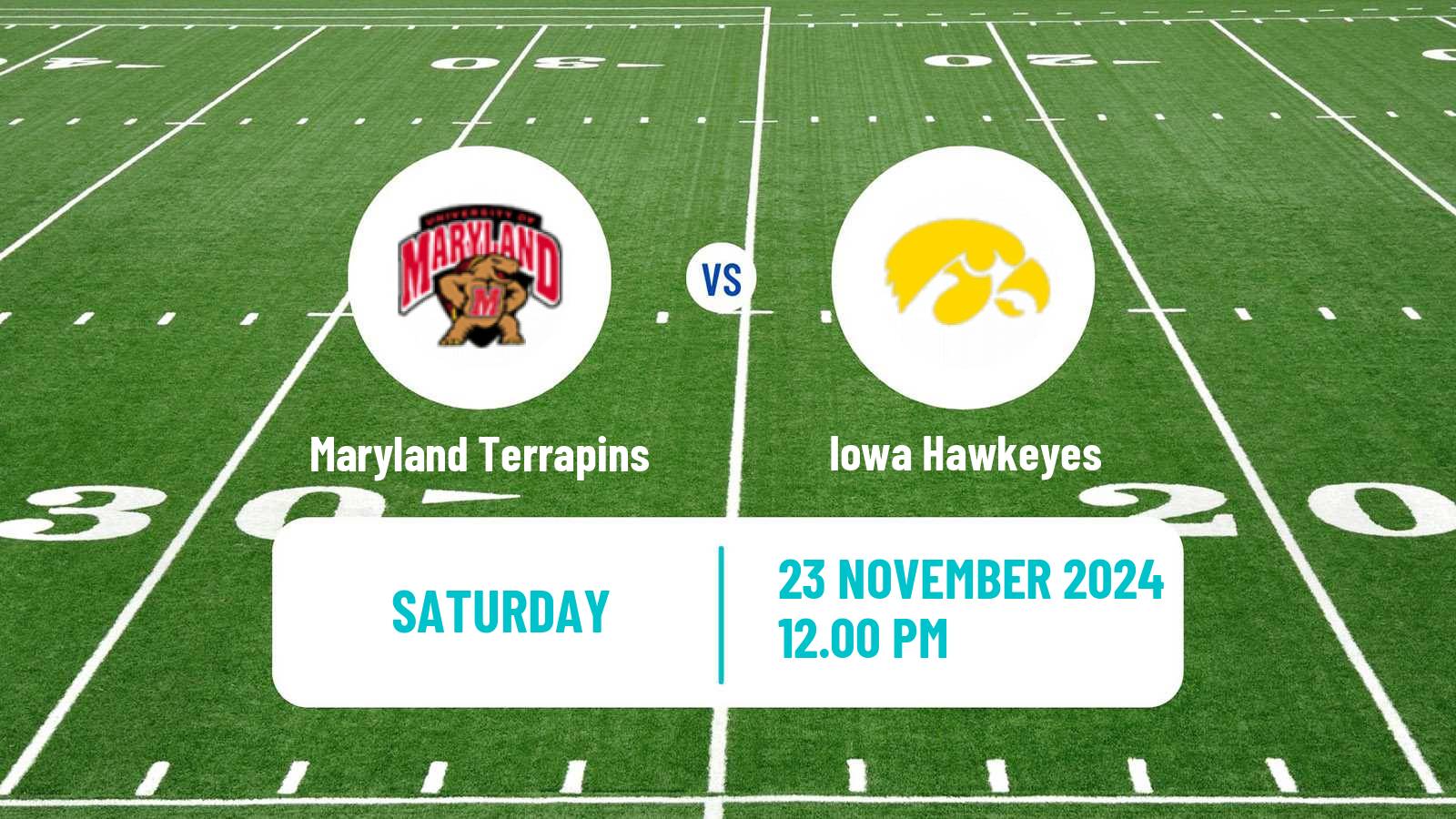 American football NCAA College Football Maryland Terrapins - Iowa Hawkeyes