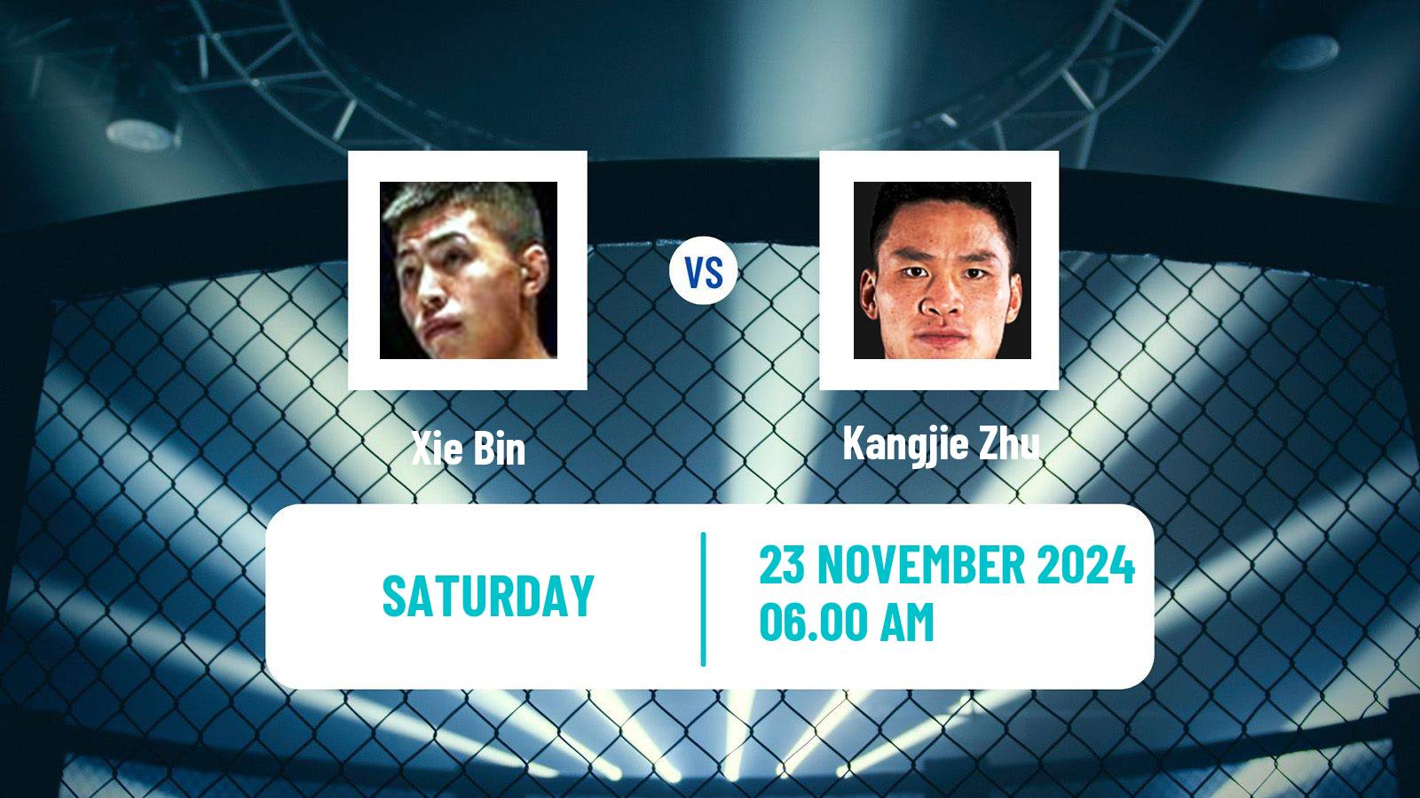 MMA Featherweight Road To UFC Men Xie Bin - Kangjie Zhu