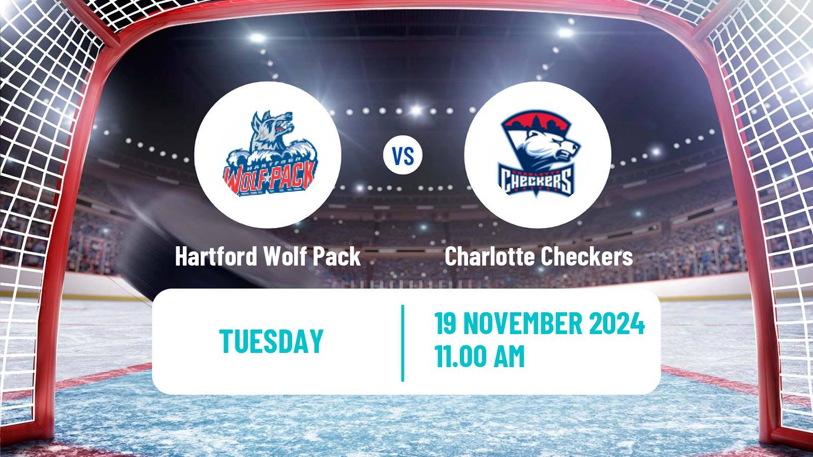 Hockey AHL Hartford Wolf Pack - Charlotte Checkers