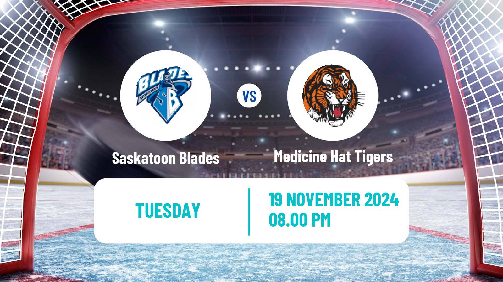 Hockey WHL Saskatoon Blades - Medicine Hat Tigers