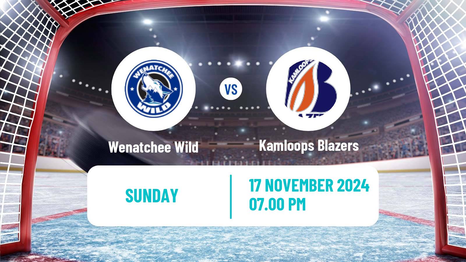 Hockey WHL Wenatchee Wild - Kamloops Blazers